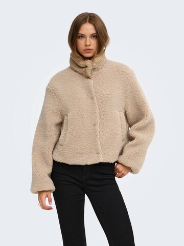 Veste en polaire 'ONLTORA' ONLY en beige : devant