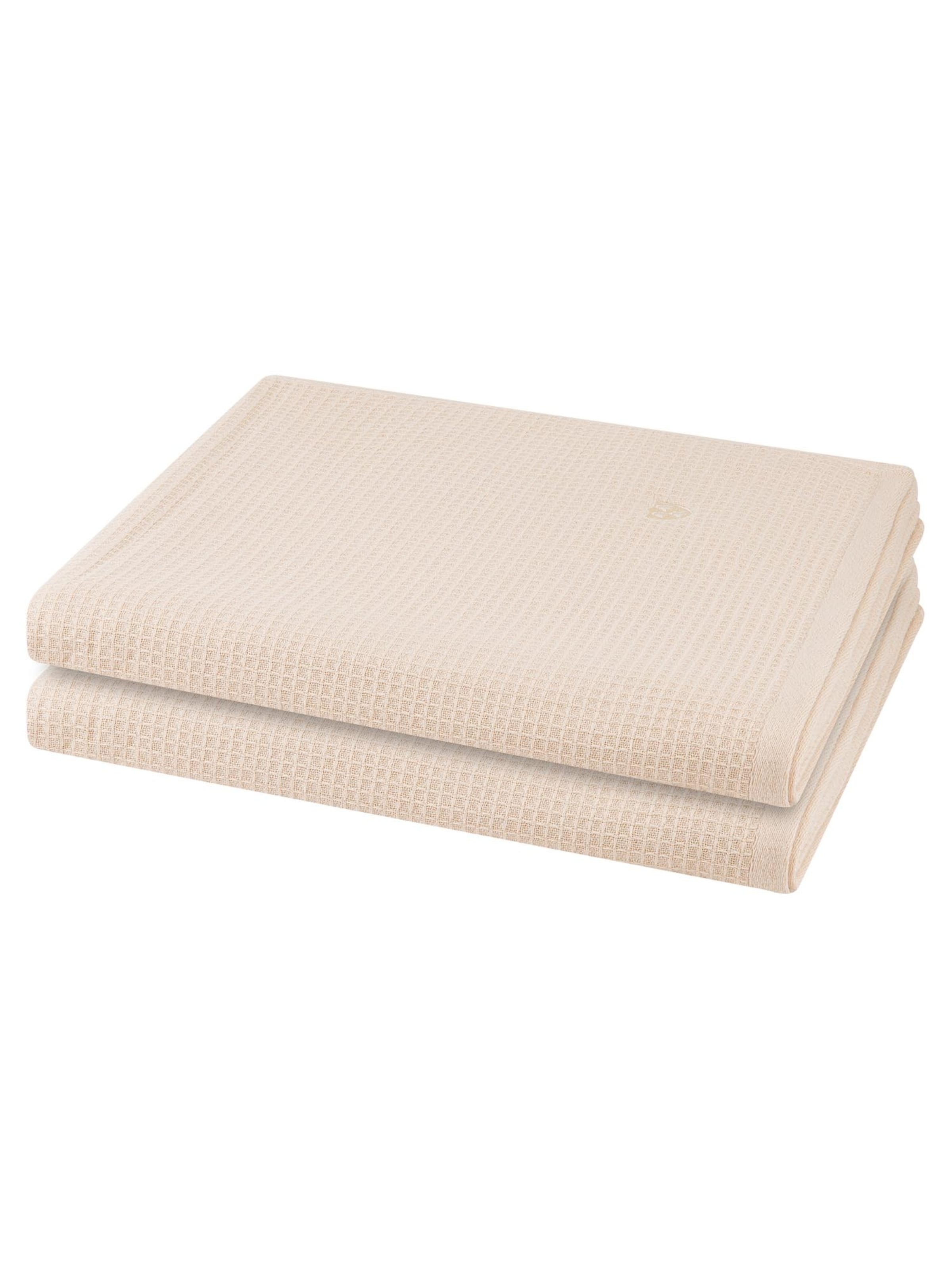 ROSS Towel 'Pique' in Beige: front