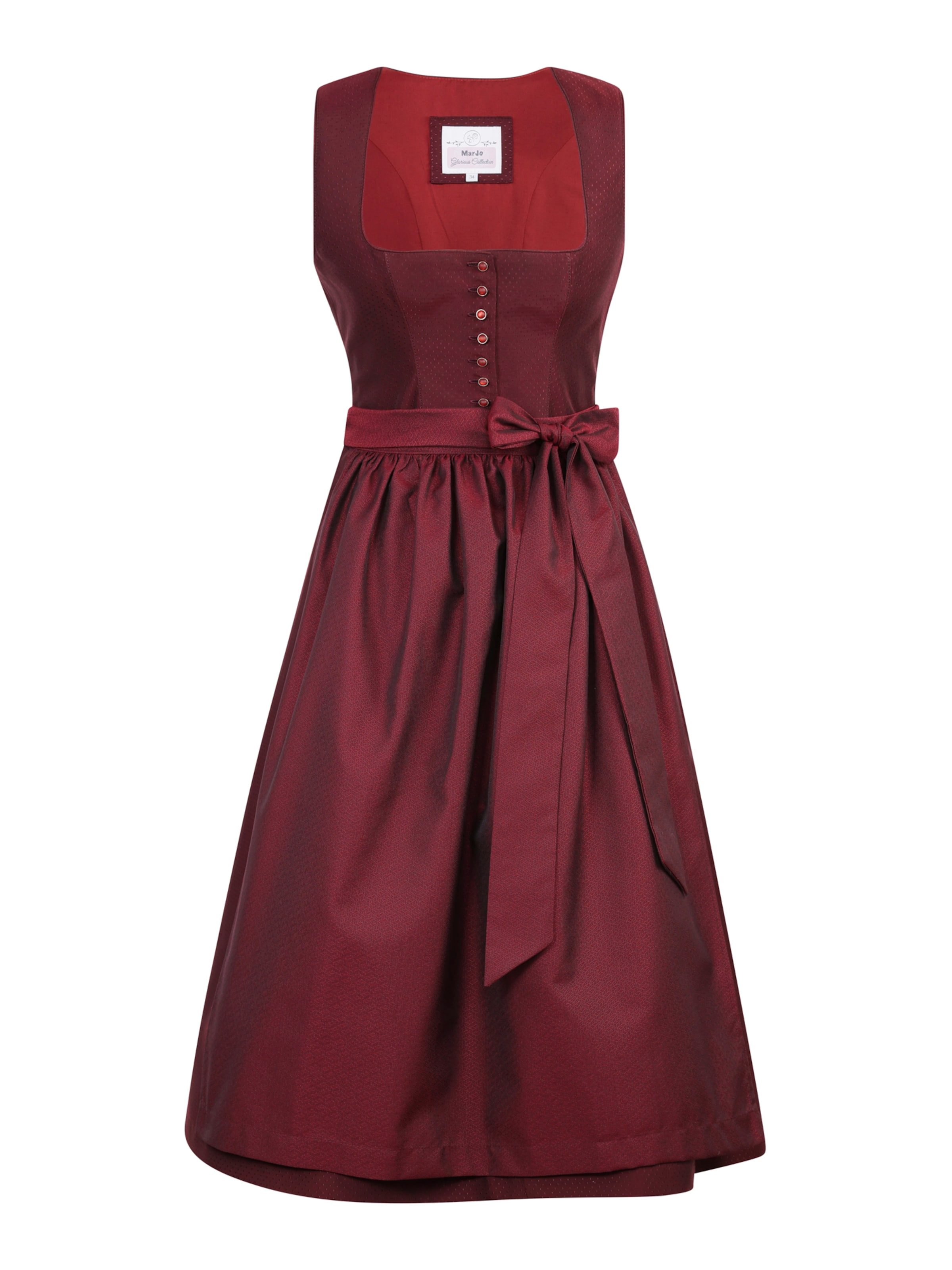MARJO Dirndl 'GY-12-Wackersberg' – červená: přední strana