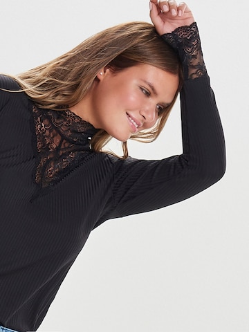 ONLY Carmakoma Shirt 'LACE' in Black