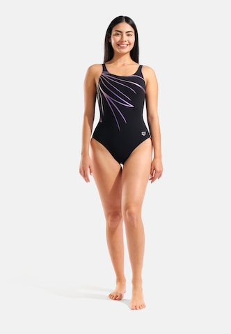 ARENA - Soutien Bustier Fato de banho modelador 'SHAPEWEAR LILI B-CUP' em preto