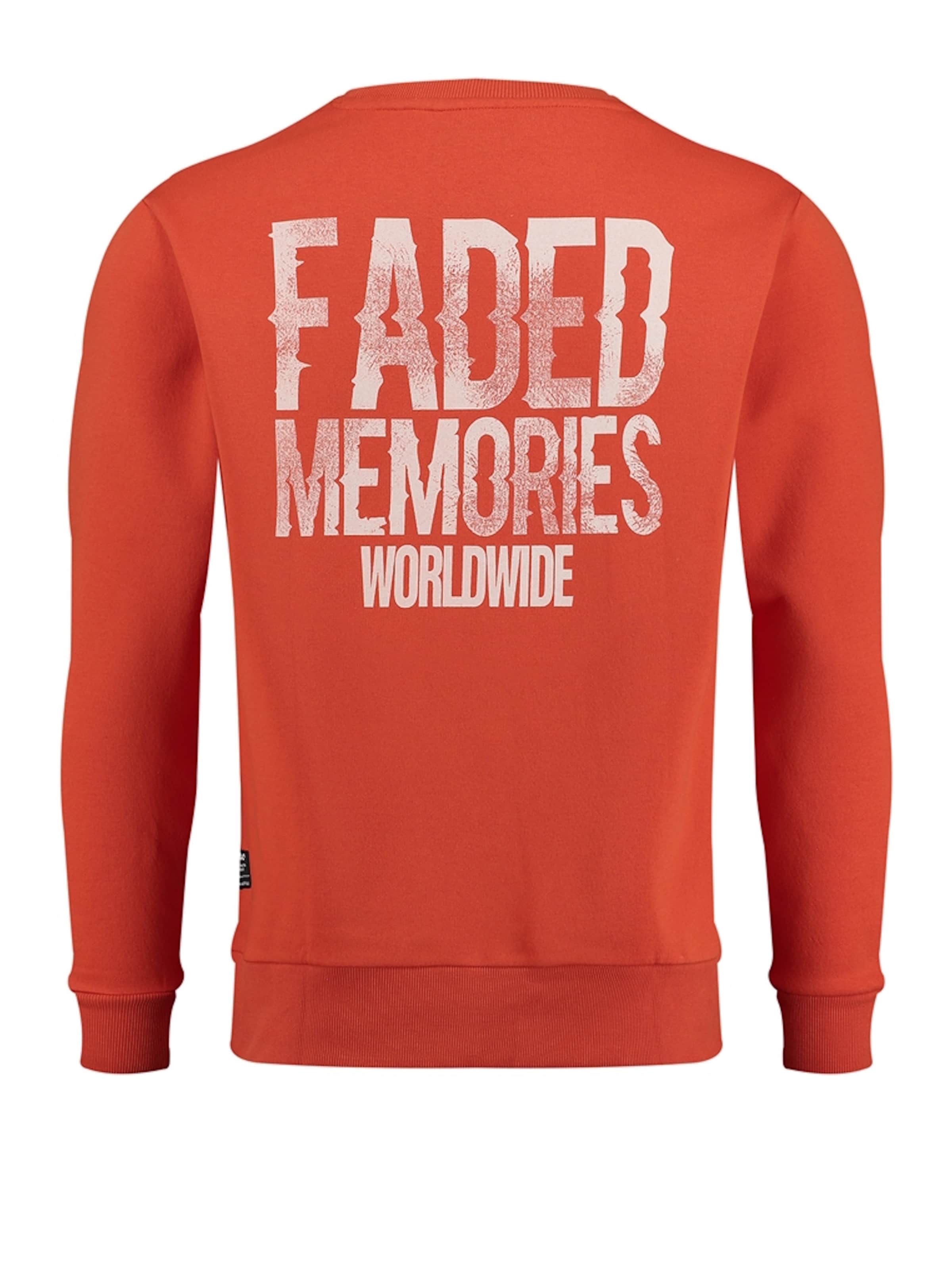 Key Largo Sweatshirt 'Faded Memories' i rød