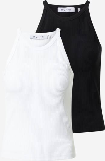 NU-IN Top in schwarz / weiß, Produktansicht