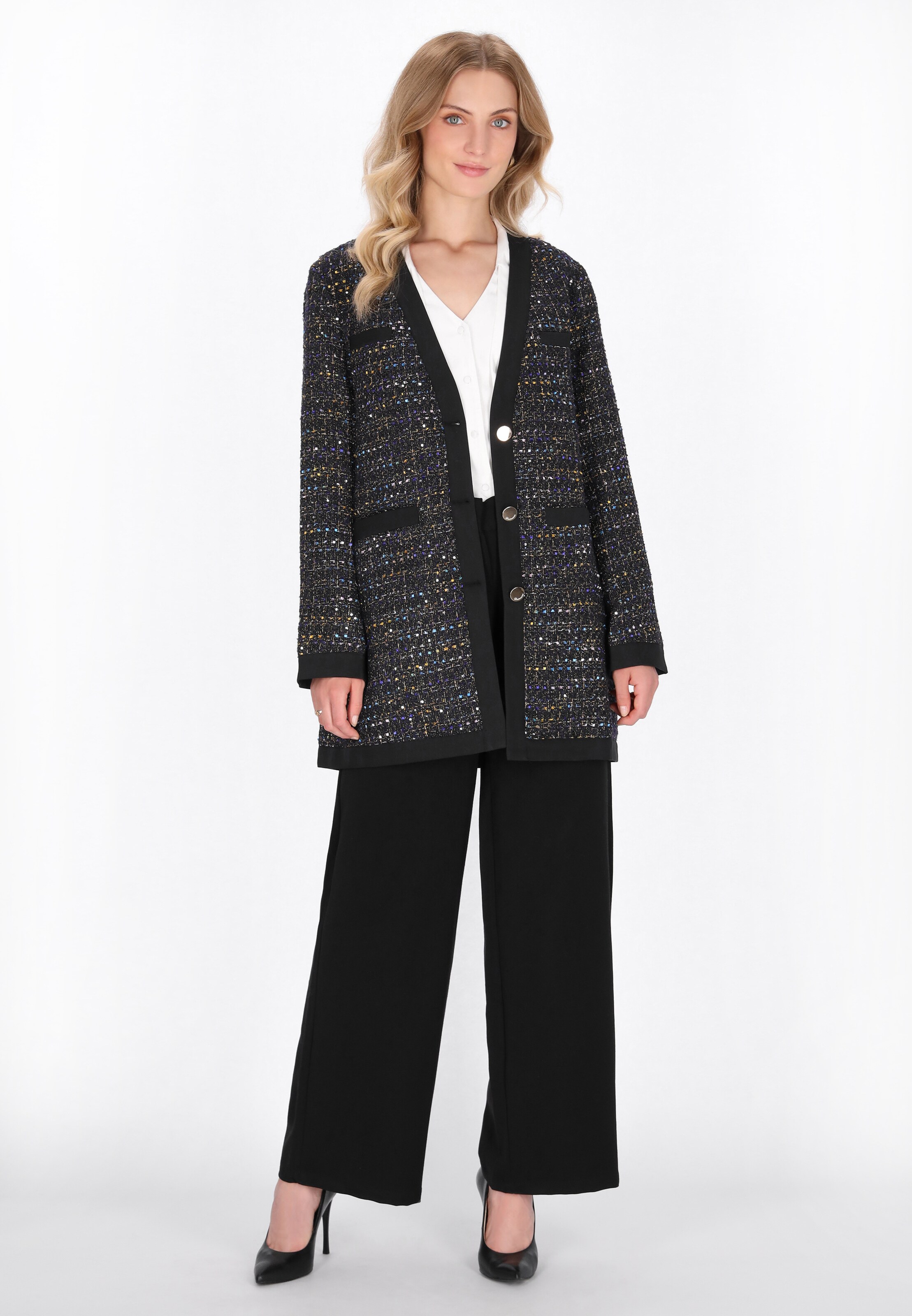 juoda DreiMaster Klassik Švarkas