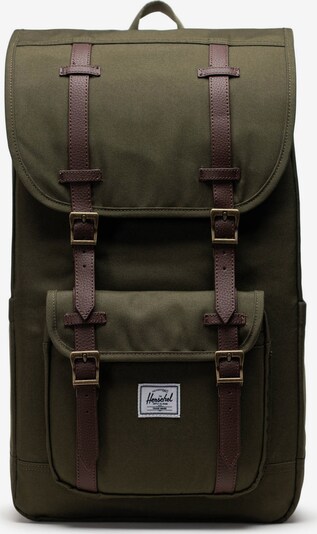 Zaino 'Little America™' Herschel di colore marrone / verde / bianco, Visualizzazione prodotti