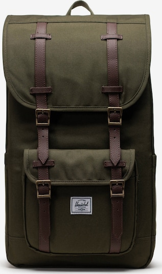 Herschel Backpack 'Little America™' in Brown / Green / White, Item view