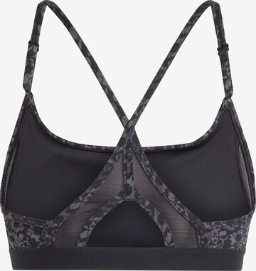 Bustier Soutien-gorge de sport 'Aeroreact Light-Support Floral Print' ADIDAS PERFORMANCE en noir