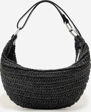AllSaints - Bolso de hombro 'LUNA' en negro: frente