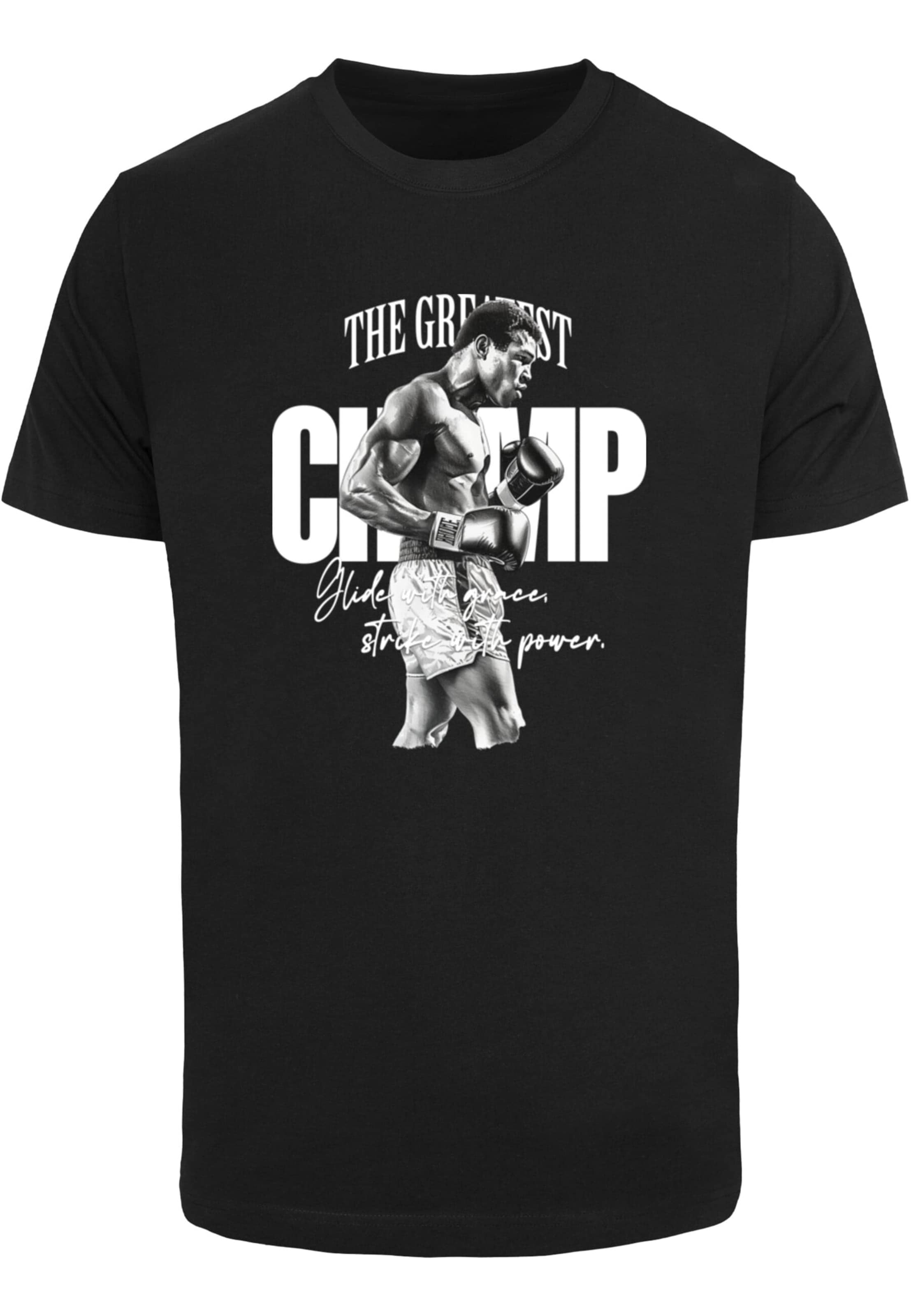 Tricou 'The Greatest' de la Mister Tee pe negru: față
