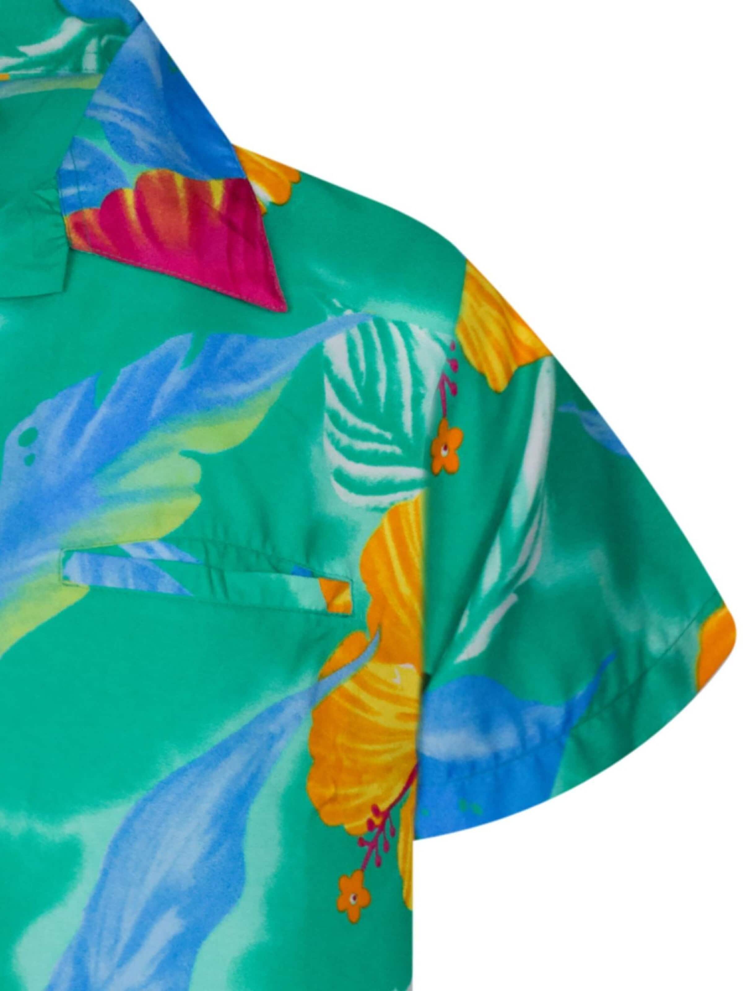 Maglietta 'Big Flower' di King Kameha in blu