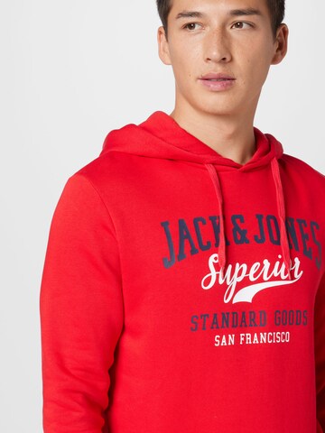 Sweat-shirt JACK & JONES en rouge