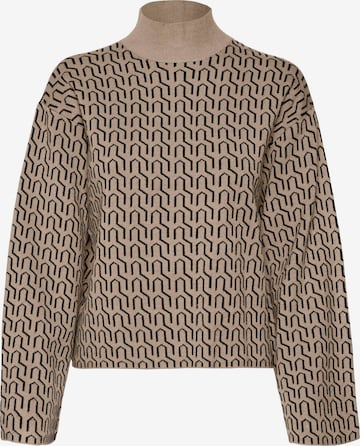 VERO MODA Sweater 'GOLD NEEDLE' in Beige: front