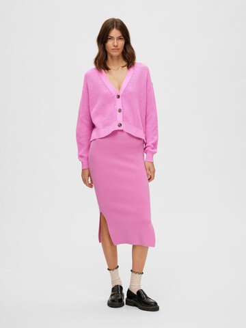 SELECTED FEMME Cardigan 'Sinna' i pink