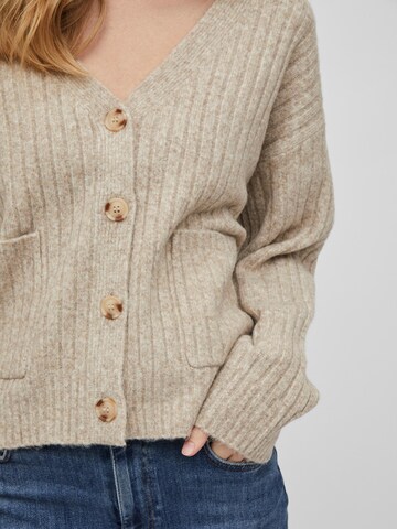 VILA Knit Cardigan 'Irina' in Beige