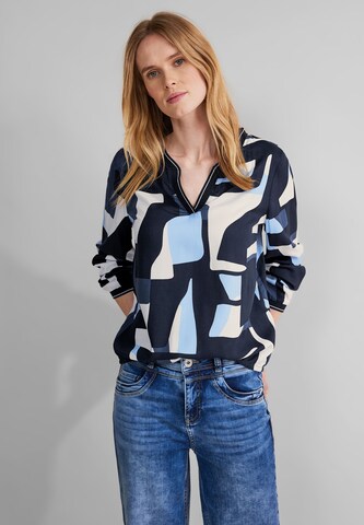 STREET ONE Blouse in Blue: front