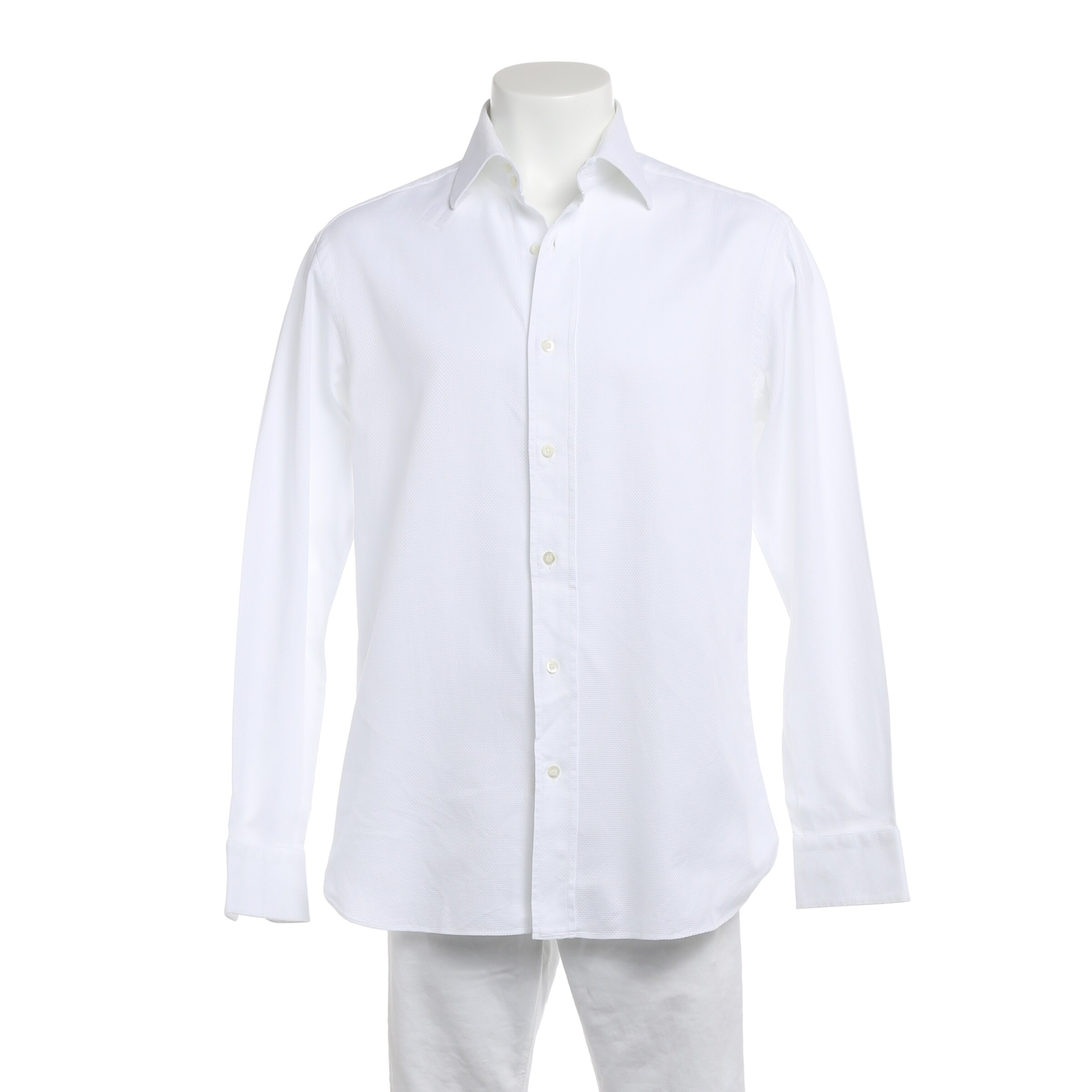 Brioni Button Up Shirt in M in White, Item view