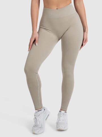 Smilodox Skinny Leggings in Groen: voorkant