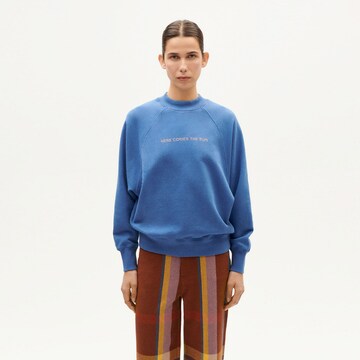 Thinking MU Sweatshirt 'HERE COMES THE SUN' in Blue