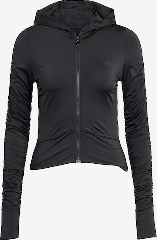 Veste de survêtement ADIDAS ORIGINALS en noir : devant