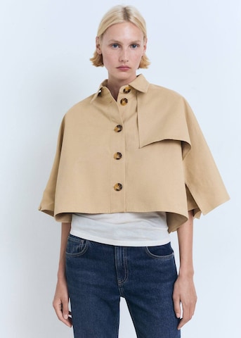 MANGO Between-Seasons Coat 'Gabi-h' in Brown: front