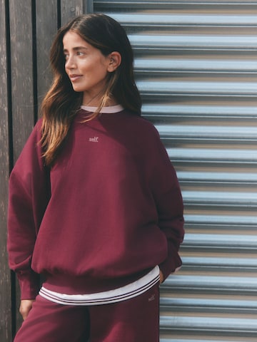 self. Sweatshirt in Red: front