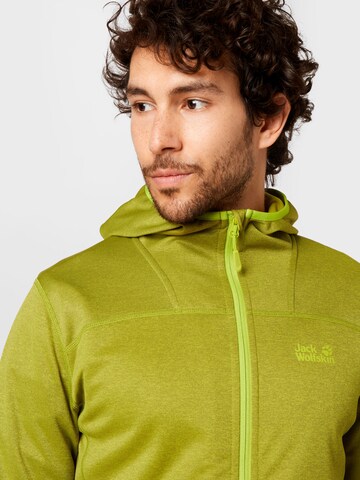 JACK WOLFSKIN - Casaco de velo funcional 'HORIZON' em verde