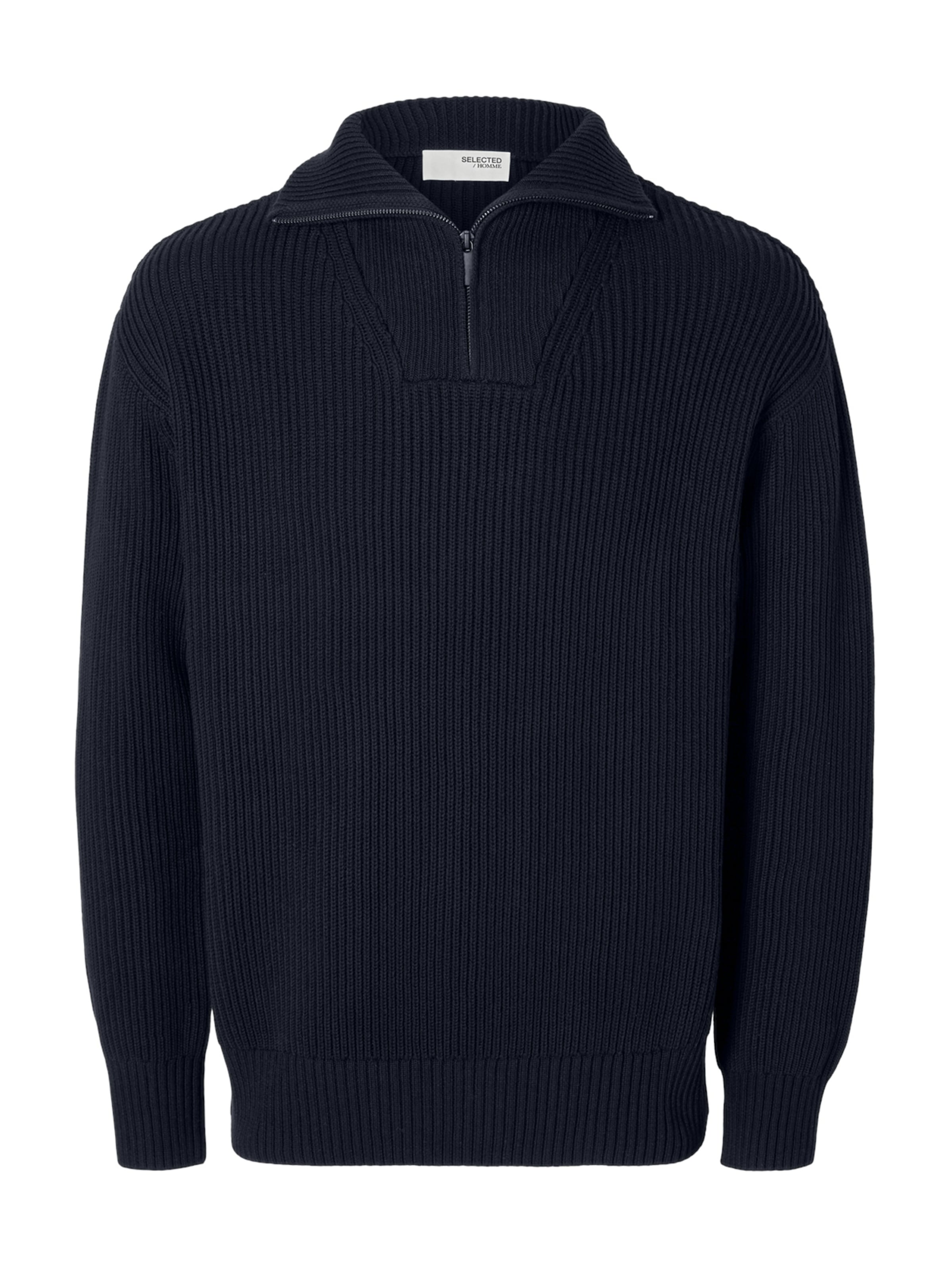 SELECTED Kampsun 'SLHDRY', värv sinine: eest vaates