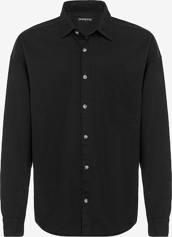 Redbridge Button Up Shirt in Black: front