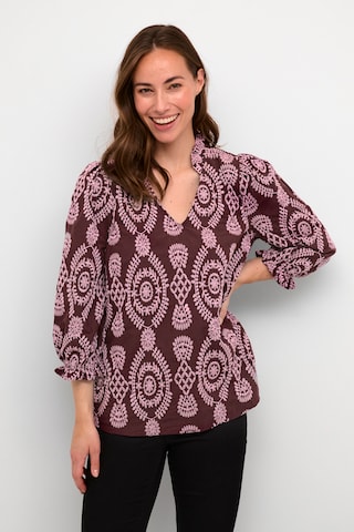 CULTURE Blouse 'Utia' in Red: front