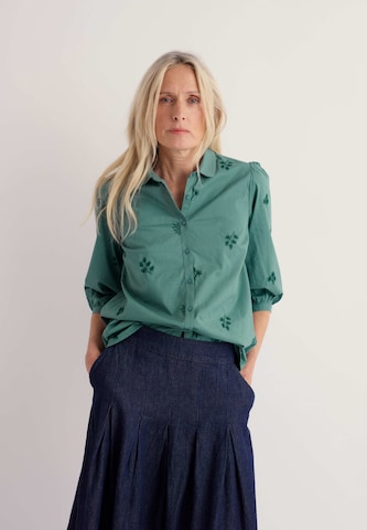 Seasalt Cornwall Blouse 'Hope Cottage' in Green: front