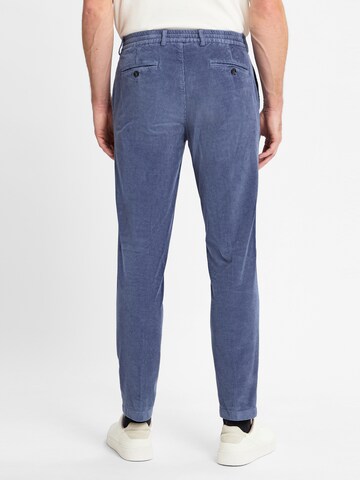Finshley & Harding London Regular Bandplooibroek 'Nick' in Blauw