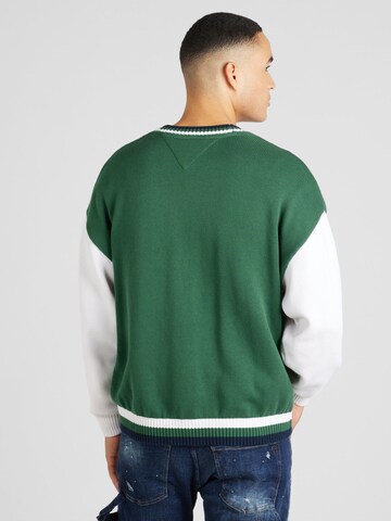 Tommy Jeans Knit Cardigan in Green