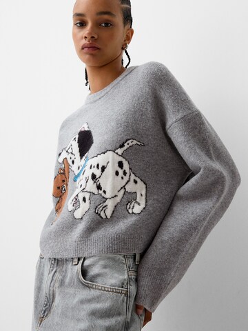 Pull-over Bershka en gris