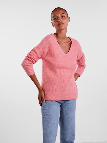 PIECES Sweater 'Ellen' in Pink: front