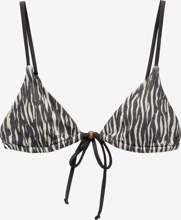 Pull&Bear Triangel Bikinitop in Zwart: voorkant