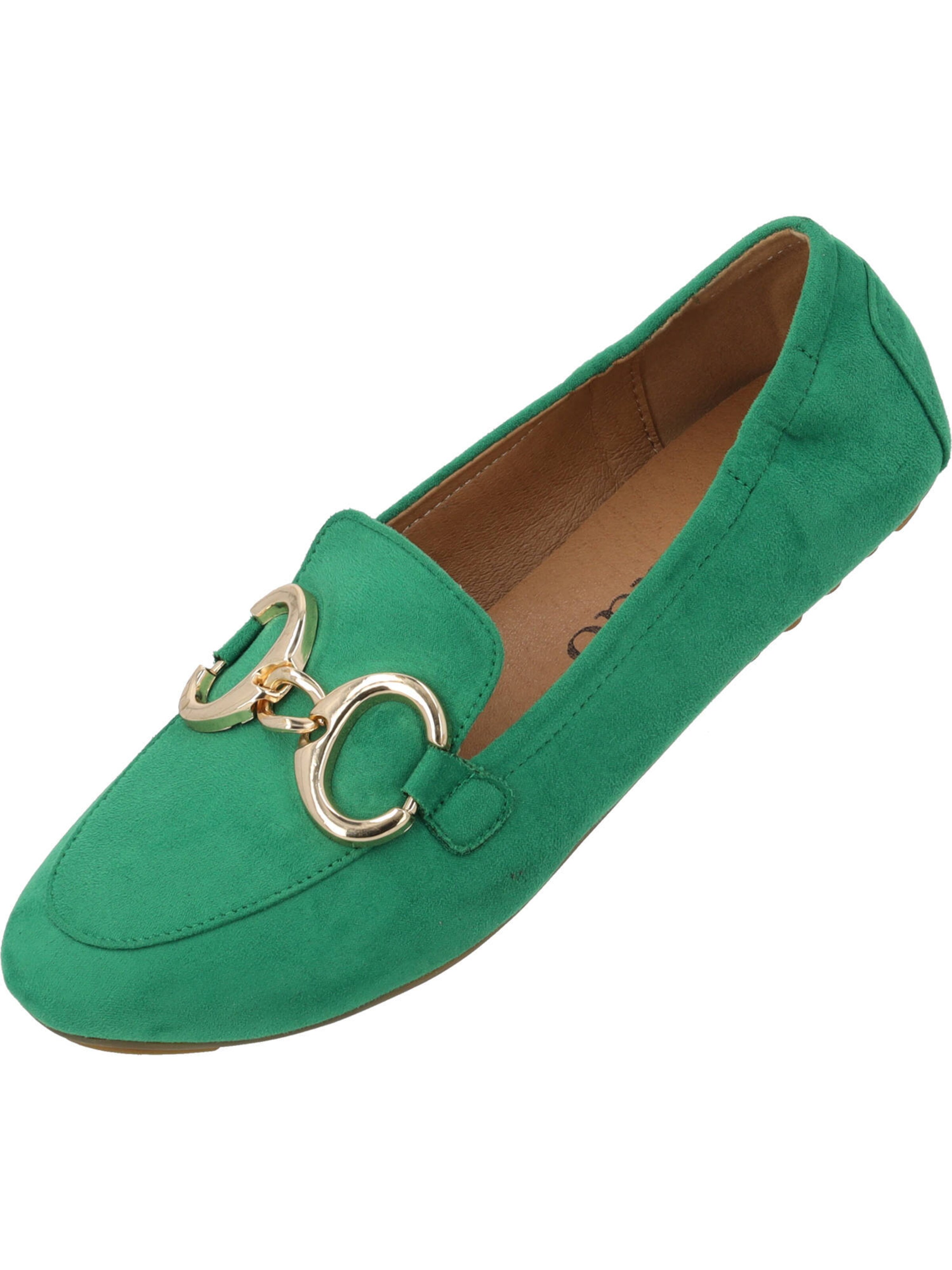 Palado Mokassin 'Losmus' in Grün: Vorderseite