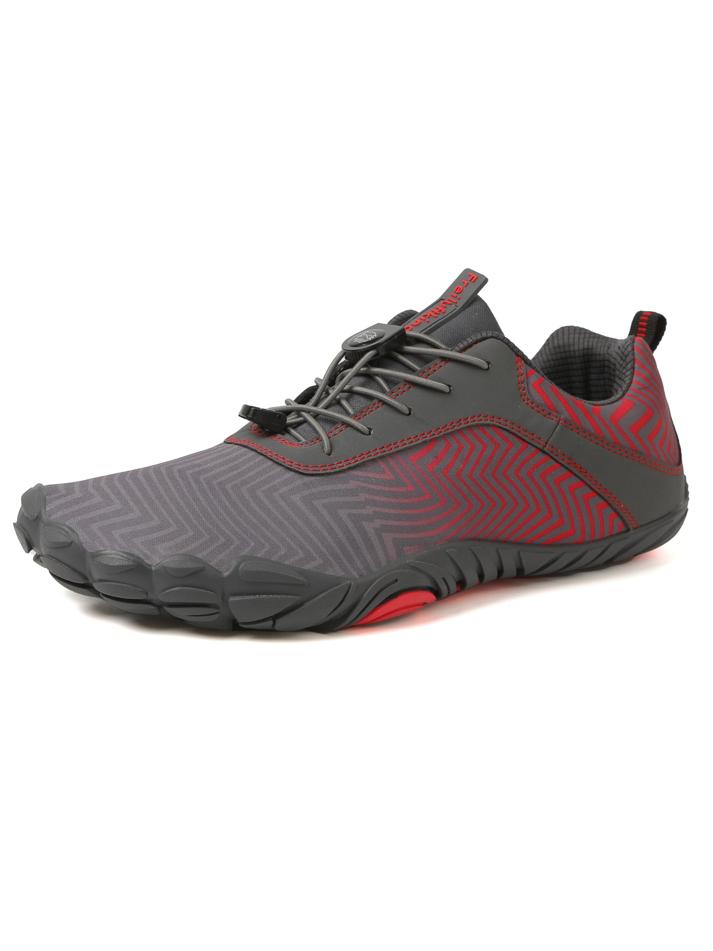 Freiluftkind Athletic Lace-Up Shoes 'Freiluftkind® – Overland' in Red: front