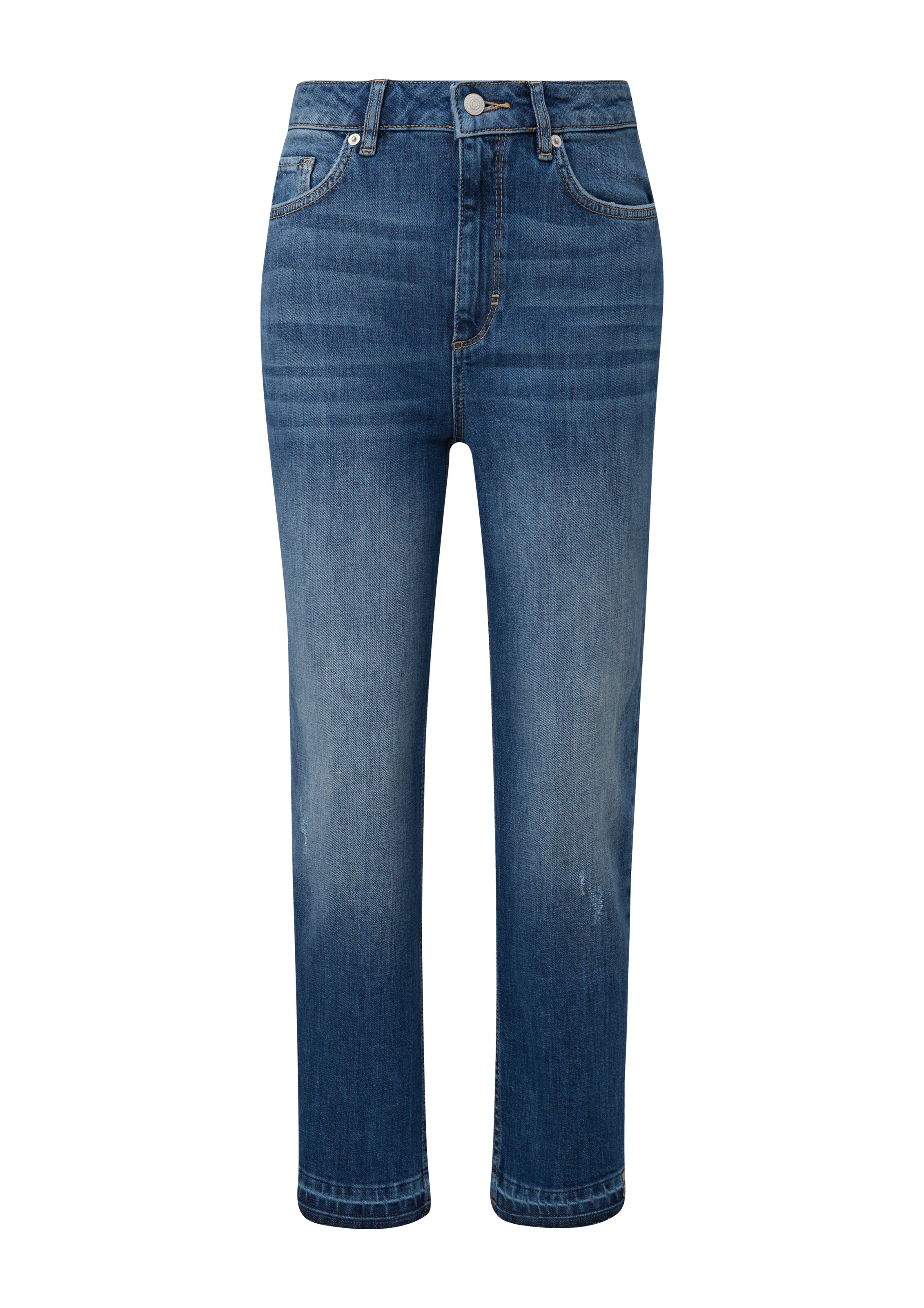 comma casual identity Slimfit Jeans in Blauw: voorkant