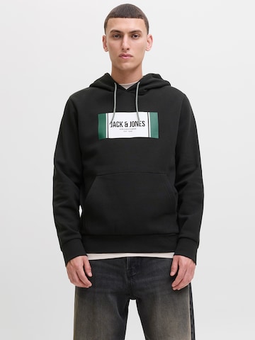 Sweat-shirt 'JJHAYATO' JACK & JONES en noir : devant