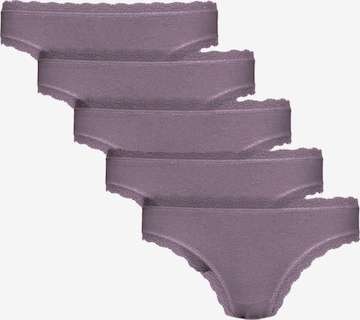String 'COTTON LACE Tanga Women 5er Pack' Maxte en violet : devant