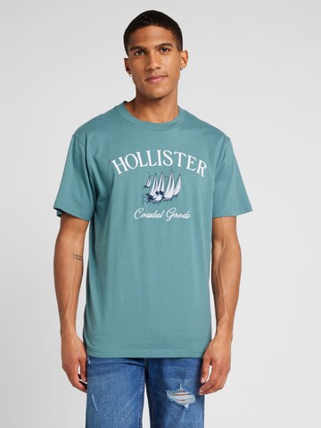 HOLLISTER Shirt 'COASTAL' in Blauw: voorkant