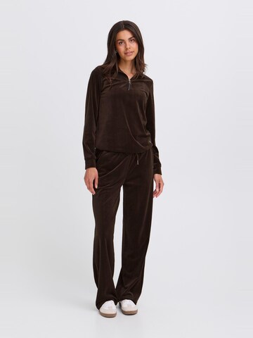 Pullover ' OXEBBA HALFZIP ' di Oxmo in marrone