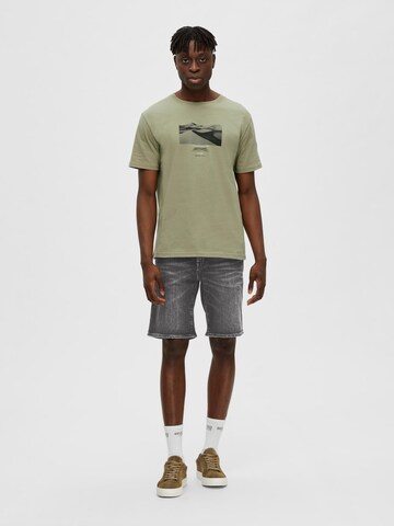 SELECTED HOMME T-Shirt in Grau