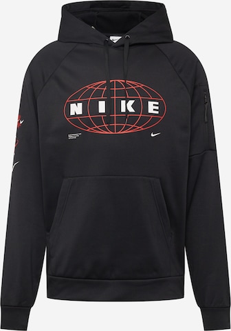 NIKE Sportsweatshirt in Zwart: voorkant