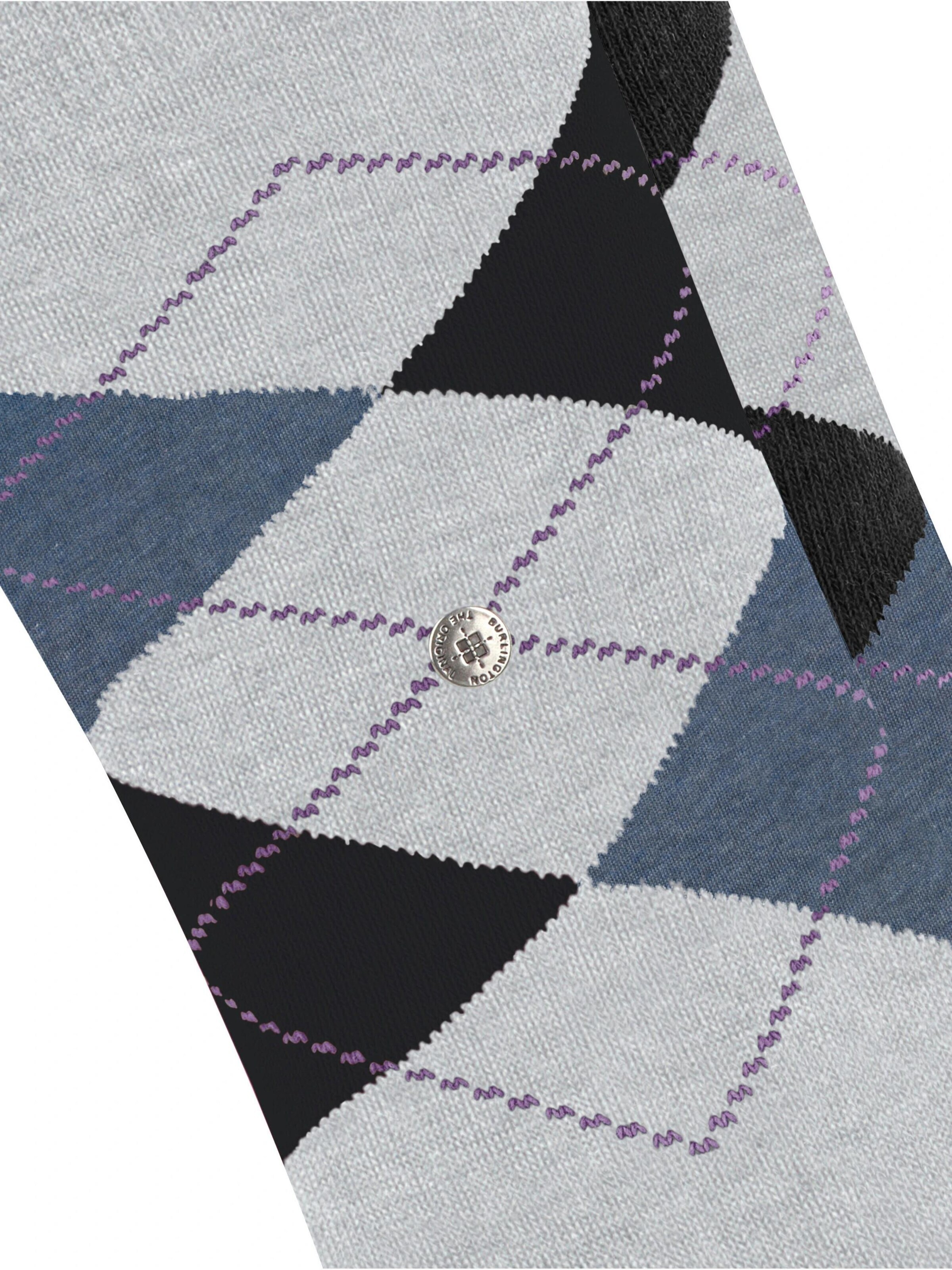 BURLINGTON Socks 'Everyday Argyle' in Grey