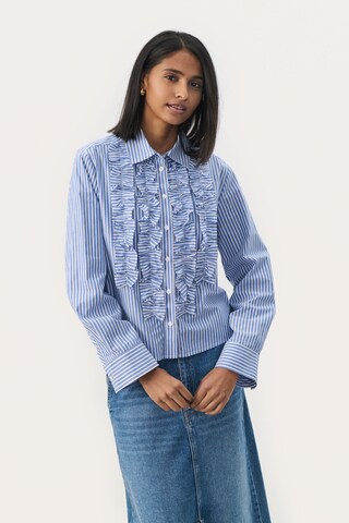 Part Two Bluse 'PranveraPW' in Blau: Vorderseite