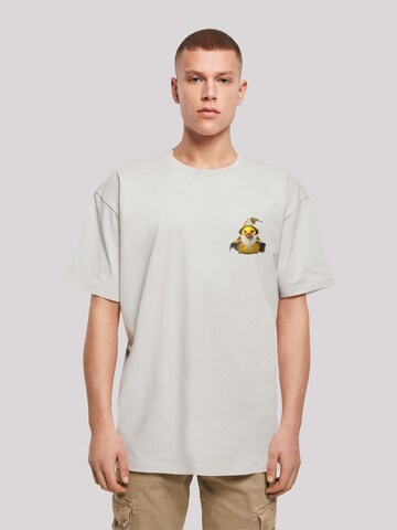 T-Shirt 'Rubber Duck Wizard' F4NT4STIC en gris : devant