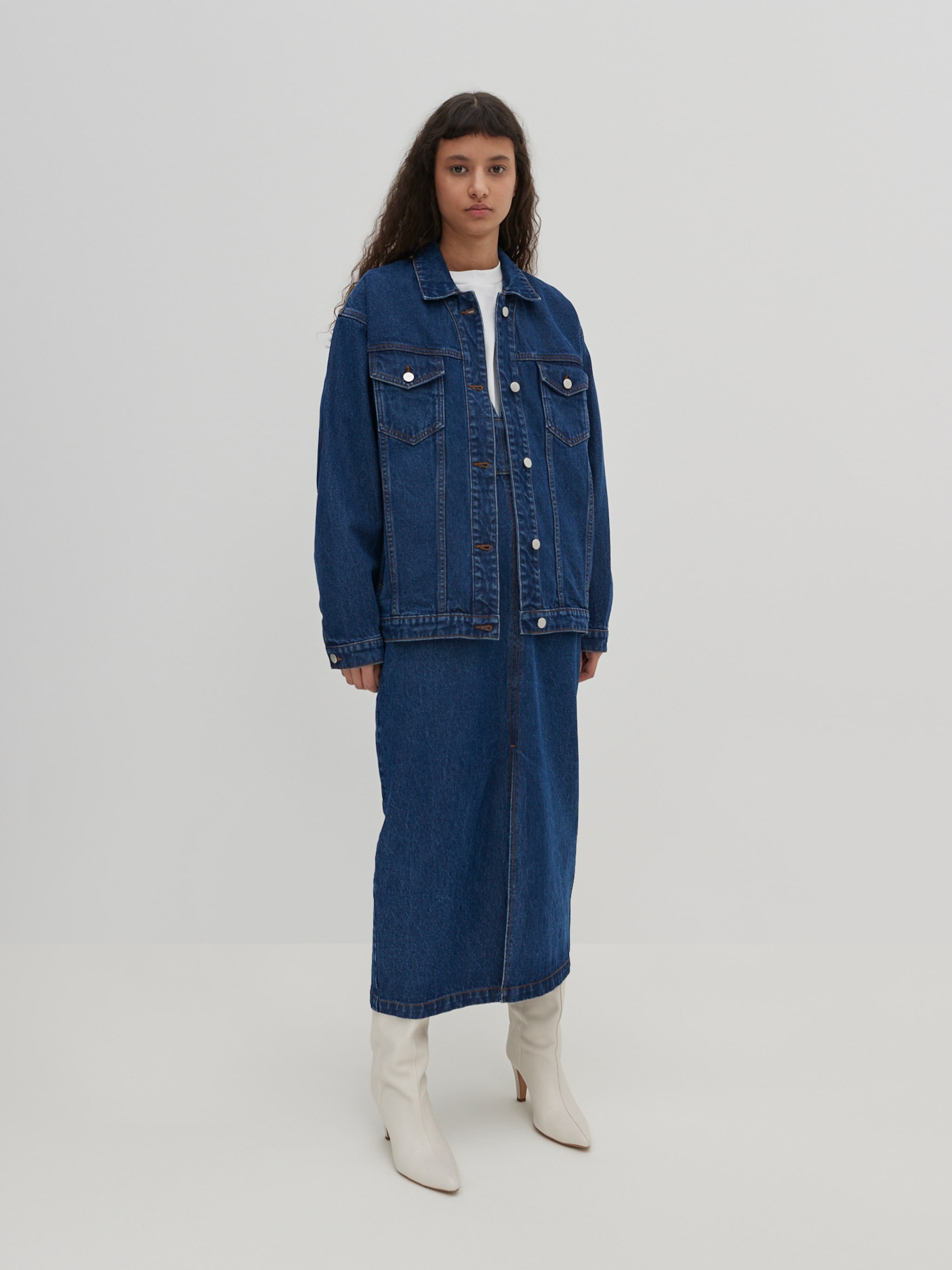 EDITED Producten Tussenjas 'Hatti' Blauw denim