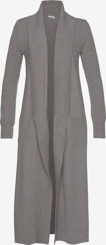 LASCANA Strickjacke in Grau: predná strana