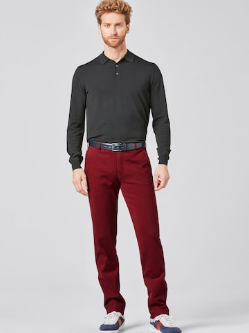 Regular Pantalon chino 'Bonn 2-8616' MEYER en rouge